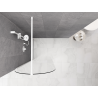 Mexen Kioto-Q Panou de duș Walk-in 90 x 200 cm, transparent 8 mm, alb - 800-090-101-20-00-Q