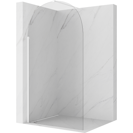 Mexen Kioto-Q Walk-in zuhanyfal 100 x 200 cm, átlátszó 8 mm, fehér - 800-100-101-20-00-Q