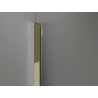 Mexen Kioto-Q Walk-in zuhanyfal 90 x 200 cm, áttetsző 8 mm, arany - 800-090-101-50-00-Q