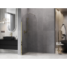 Mexen Kioto-Q Walk-in zuhanyfal 90 x 200 cm, áttetsző 8 mm, arany - 800-090-101-50-00-Q