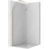 Mexen Kioto-Q Walk-in zuhanyfal 90 x 200 cm, áttetsző 8 mm, arany - 800-090-101-50-00-Q
