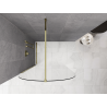 Mexen Kioto-Q panou de duș Walk-in 120 x 200 cm, transparent 8 mm, auriu - 800-120-101-50-00-Q