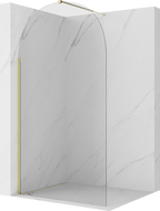 Mexen Kioto-Q Walk-in zuhanyfal 120 x 200 cm, áttetsző 8 mm, arany - 800-120-101-50-00-Q