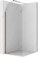 Mexen Kioto-Q walk-in zuhanyfal 80 x 200 cm, átlátszó 8 mm, rózsaarany - 800-080-101-60-00-Q