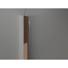 Mexen Kioto-Q Perete de duș Walk-in 90 x 200 cm, transparent 8 mm, aur roz - 800-090-101-60-00-Q
