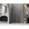 Mexen Kioto-Q Walk-in zuhanyfal 80 x 200 cm, átlátszó 8 mm, csiszolt réz - 800-080-101-65-00-Q