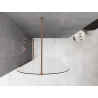 Mexen Kioto-Q Perete de duș Walk-in 100 x 200 cm, transparent 8 mm, cupru periat - 800-100-101-65-00-Q
