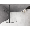 Mexen Kioto-Q Walk-in zuhanyfal 80 x 200 cm, átlátszó 8 mm, gun szürke kefélt - 800-080-101-66-00-Q