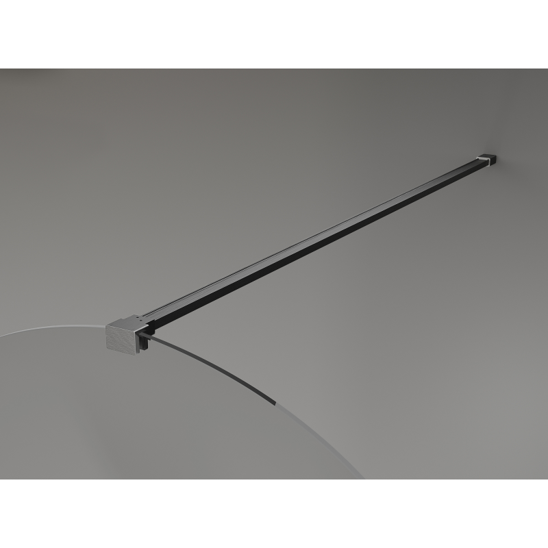 Mexen Kioto-Q Panou de duș Walk-in 90 x 200 cm, transparent 8 mm, gri armat periat - 800-090-101-66-00-Q