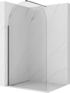 Mexen Kioto-Q Walk-in zuhanyfal 100 x 200 cm, átlátszó 8 mm, fegyverszürke kefélt - 800-100-101-66-00-Q