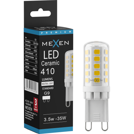 Mexen Aura LED fényforrás, dimmelhető G9, 3,5W, Semleges - 4000K, 410 lm - L122-G9-0340-01
