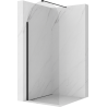 Mexen Kioto-Q Walk-in zuhanyfal 80 x 200 cm, átlátszó 8 mm, fekete - 800-080-101-70-00-Q