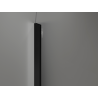 Mexen Kioto-Q panou de duș Walk-in 80 x 200 cm, transparent 8 mm, negru - 800-080-101-70-00-Q