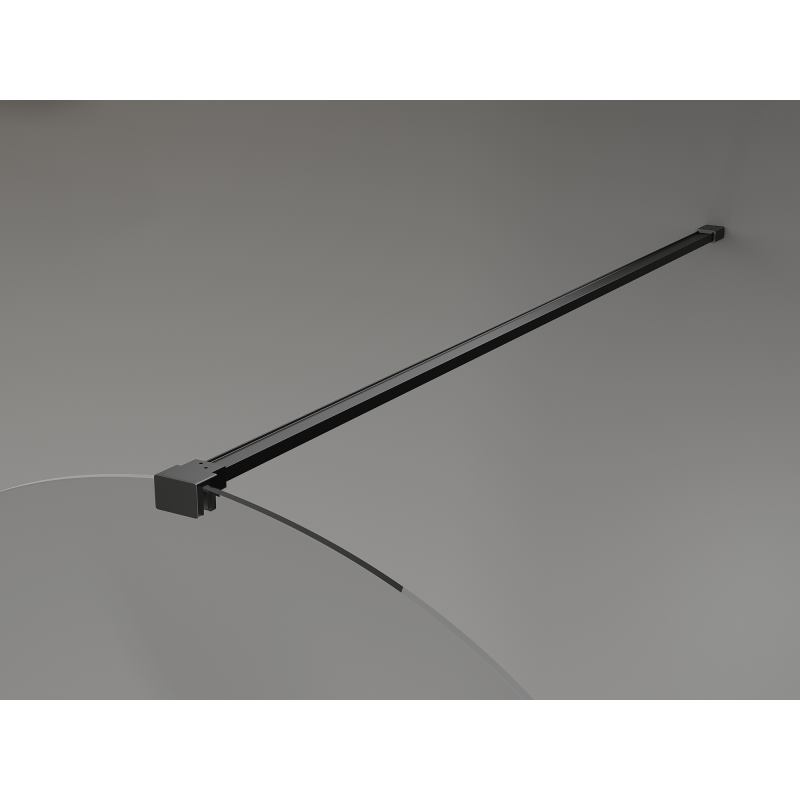 Mexen Kioto-Q panou de duș Walk-in 80 x 200 cm, transparent 8 mm, negru - 800-080-101-70-00-Q