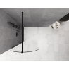 Mexen Kioto-Q Perete de duș Walk-in 90 x 200 cm, transparent 8 mm, negru - 800-090-101-70-00-Q