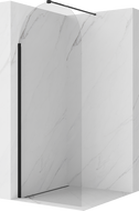 Mexen Kioto-Q Perete de duș Walk-in 90 x 200 cm, transparent 8 mm, negru - 800-090-101-70-00-Q