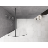 Mexen Kioto-Q perete de duș Walk-in 80 x 200 cm, transparent 8 mm, gun metal - 800-080-101-95-00-Q