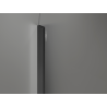 Mexen Kioto-Q perete de duș Walk-in 80 x 200 cm, transparent 8 mm, gun metal - 800-080-101-95-00-Q