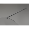 Mexen Kioto-Q perete de duș Walk-in 100 x 200 cm, transparent 8 mm, gun metal - 800-100-101-95-00-Q