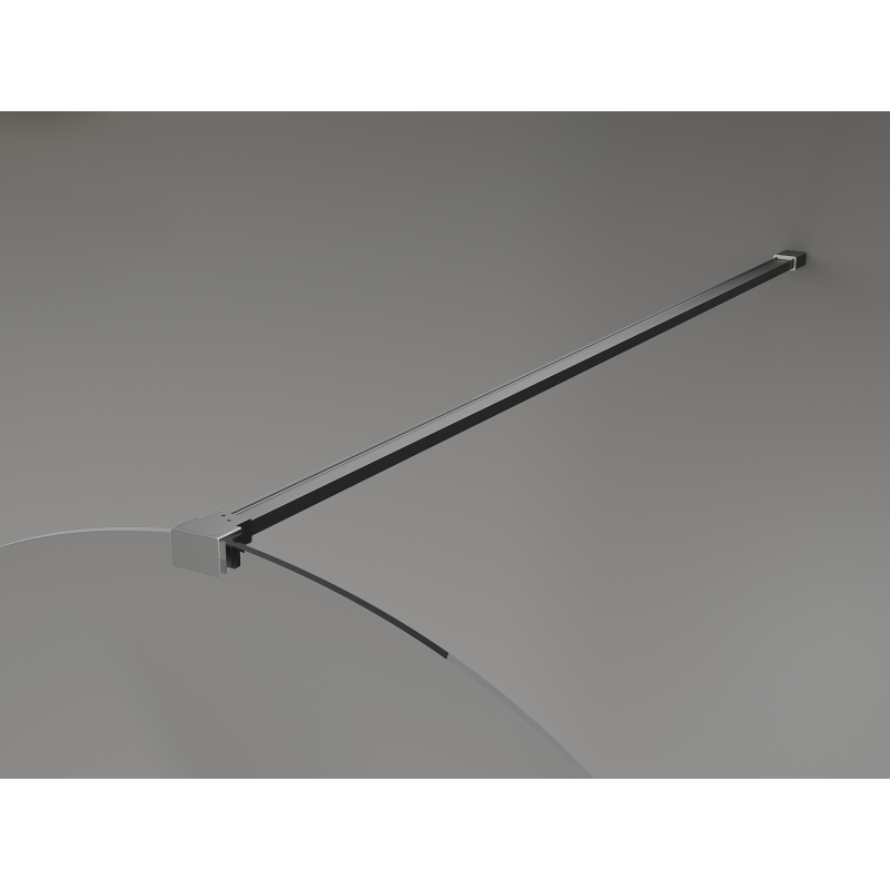 Mexen Kioto-Q Walk-in zuhanyfal 110 x 200 cm, átlátszó 8 mm, gun metal - 800-110-101-95-00-Q