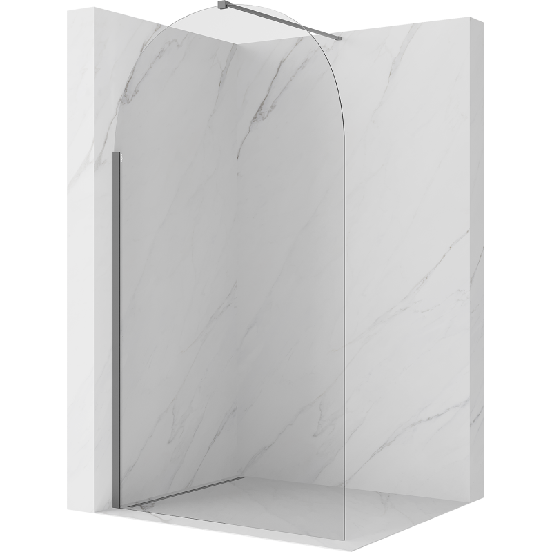 Mexen Kioto-Q perete de duș Walk-in 110 x 200 cm, transparent 8 mm, metal armat - 800-110-101-95-00-Q