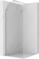 Mexen Kioto-Q Walk-in zuhanyfal 80 x 200 cm, átlátszó 8 mm, kefélt nikkel - 800-080-101-97-00-Q