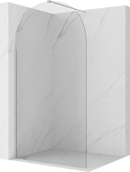 Mexen Kioto-Q perete de duș Walk-in 100 x 200 cm, transparent 8 mm, nichel periat - 800-100-101-97-00-Q