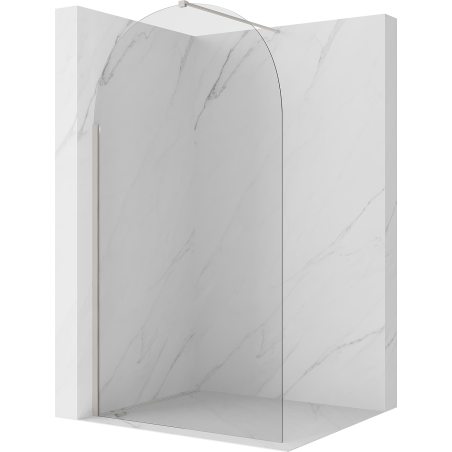 Mexen Kioto-Q Walk-in zuhanyfal 110 x 200 cm, átlátszó 8 mm, csiszolt nikkel - 800-110-101-97-00-Q