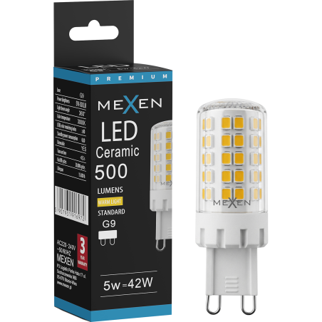 Mexen Aura Bec LED reglabil G9, 5W, Rece - 6500K, 520 lm - L122-G9-0565-01