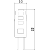 Mexen Oris Bec LED G4, 1,5W, Rece - 6500K, 190 lm - L115-G4-0165-01