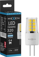 Mexen Oris Bec LED G4, 2,5W, Rece - 6500K, 320 lm - L115-G4-0265-01