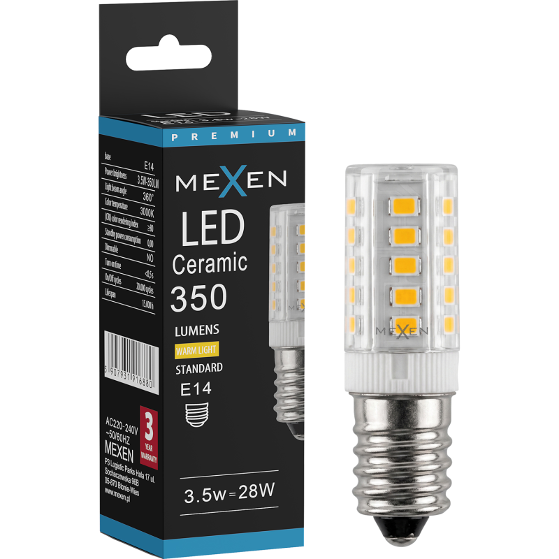 Mexen Aura LED izzó E14, 3,5W, Meleg - 3000K, 350 lm - L121-E14-0330-01
