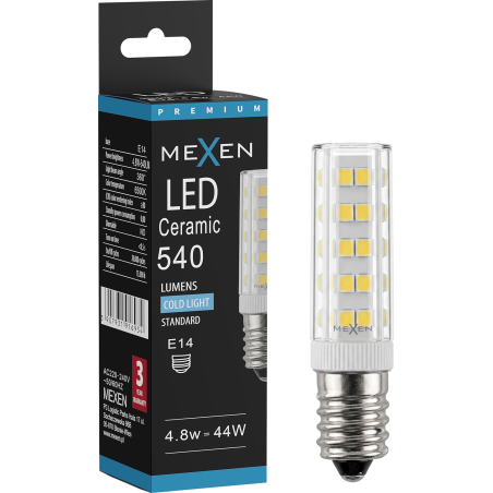 Mexen Aura Bec LED E14, 4,8W, Rece - 6500K, 540 lm - L121-E14-0565-01
