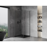 Mexen Mist-B cabina de duș cu uși batante 85 x 85 cm, transparentă, gun metal - 8A2T-085-085-95-00