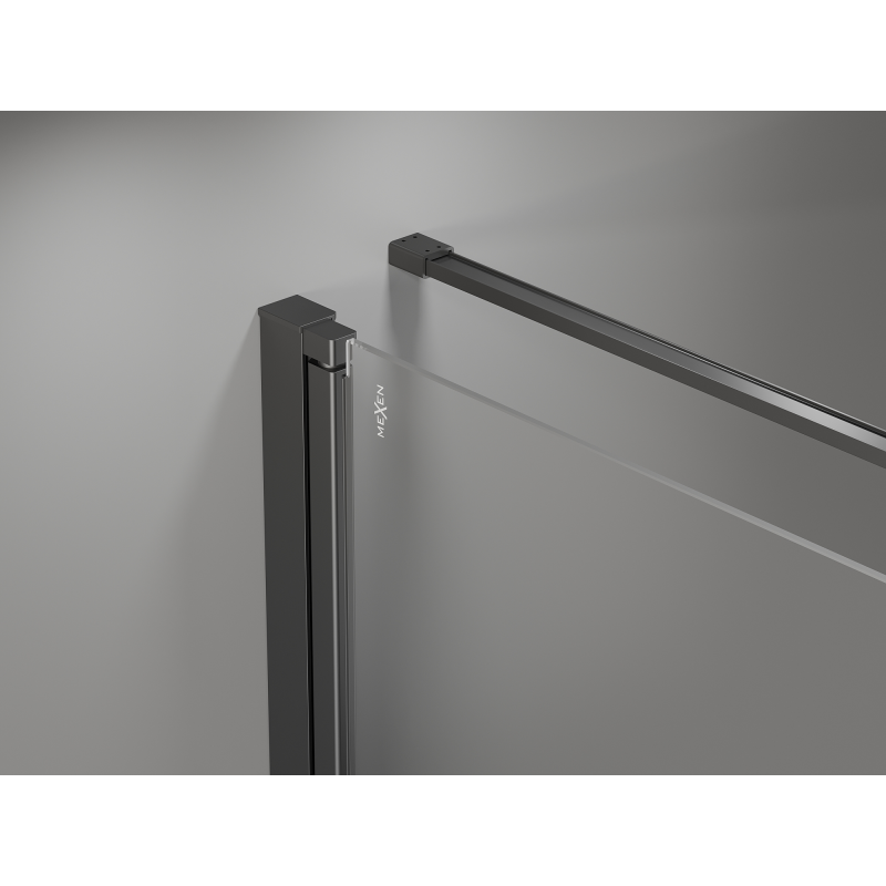 Mexen Mist-B 95 x 120 cm-es, nyitható zuhanykabin, átlátszó, gun metal - 8A2T-095-120-95-00