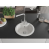 Mexen Diego chiuvetă de bucătărie din granit cu 1 compartiment cu baterie Duero, alb - 6512-20-671600-00