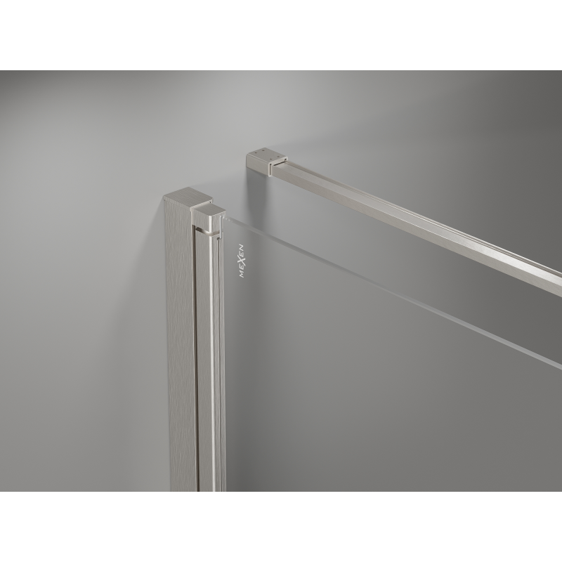 Mexen Mist-B cabina de duș batantă 75 x 85 cm, transparent, nichel periat - 8A2T-075-085-97-00