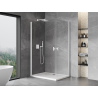 Mexen Mist-B Duo cabină de duș pivotantă 85 x 70 cm, transparentă, albă - 8A2-085-070-20-00