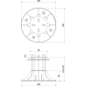 Mexen UniC suport terasă reglabil pentru plăci 140-220 mm - C9902-140-220