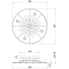 Mexen UniC suport de terasă reglabil auto-nivelant pentru plăci 30-45 mm - C9903-030-045
