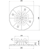 Mexen UniC suport terasă reglabil autonivelant pentru plăci 45-80 mm - C9903-045-080