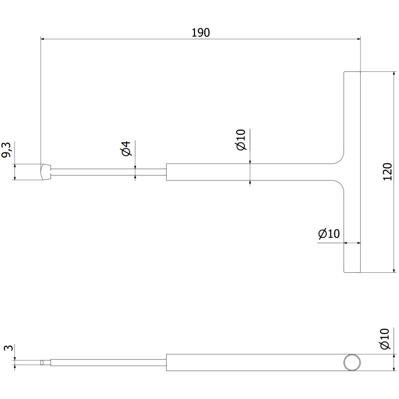Mexen Uni Cheie pentru reglarea suportului auto-nivelant - C9907-06
