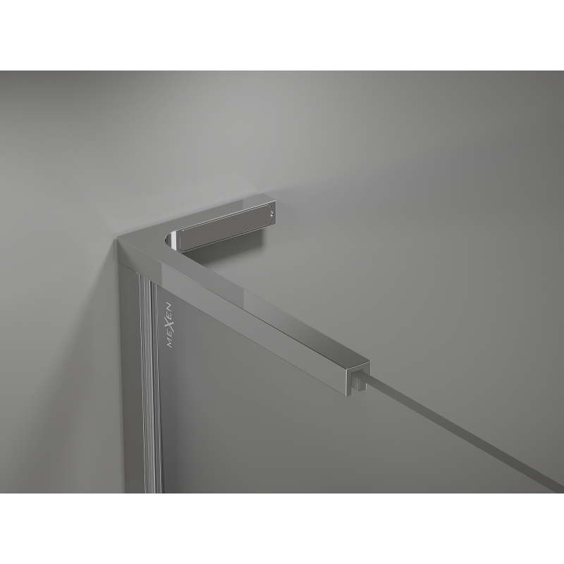 Mexen Kioto-P L Walk-in zuhanyfal 120 x 200 cm, átlátszó 8 mm, króm - 800-120-103-01-00-P