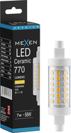 Mexen Vega R7S fényerő-szabályozható LED izzó, 7W, Meleg - 3000K, 770 lm - L125-R7S-0730-01