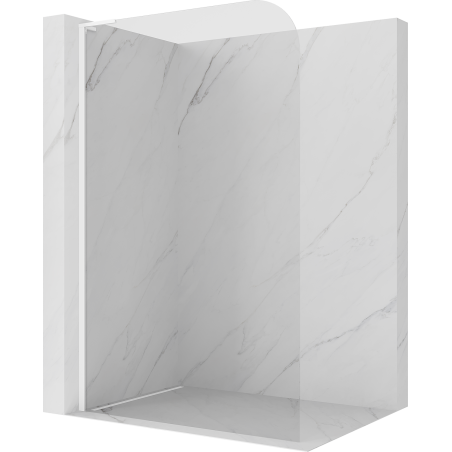 Mexen Kioto-P L Panou de duș Walk-in 80 x 200 cm, transparent 8 mm, alb - 800-080-103-20-00-P