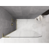 Mexen Kioto-P L perete de duș Walk-in 70 x 200 cm, transparent 8 mm, auriu - 800-070-103-50-00-P