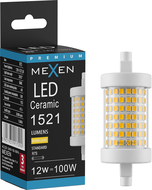 Mexen Vega LED-es fényerő-szabályozható R7S izzó, 12W, Meleg - 3000K, 1521 lm - L125-R7S-1230-01