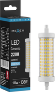 Mexen Vega Dimmelhető R7S LED izzó, 18W, Hideg - 6500K, 2200 lm - L125-R7S-1865-02