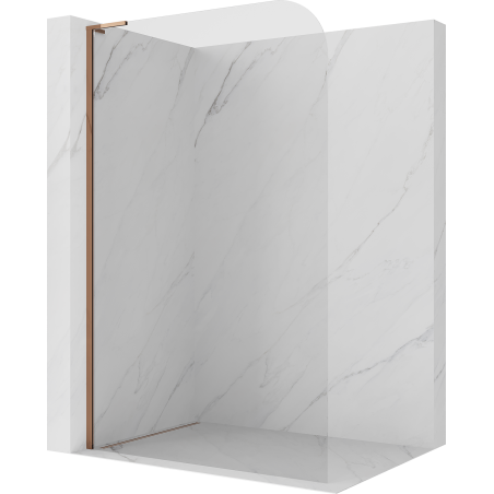 Mexen Kioto-P L perete de duș Walk-in 90 x 200 cm, transparent 8 mm, aur roz - 800-090-103-60-00-P