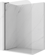 Mexen Kioto-P L Walk-in zuhanyfal 70 x 200 cm, átlátszó 8 mm, szálcsiszolt fegyverszürke - 800-070-103-66-00-P